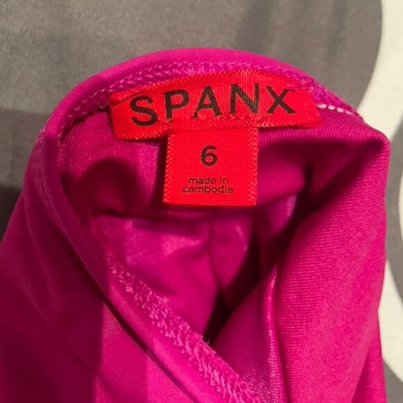 **SOLD**Women's Spanx Ruffled Pink Swimsuit - Picture 3 of 4